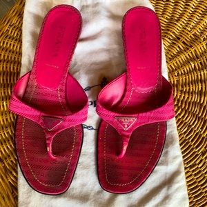 Pink Prada Sandals US Women size 8.5 EU 38.5